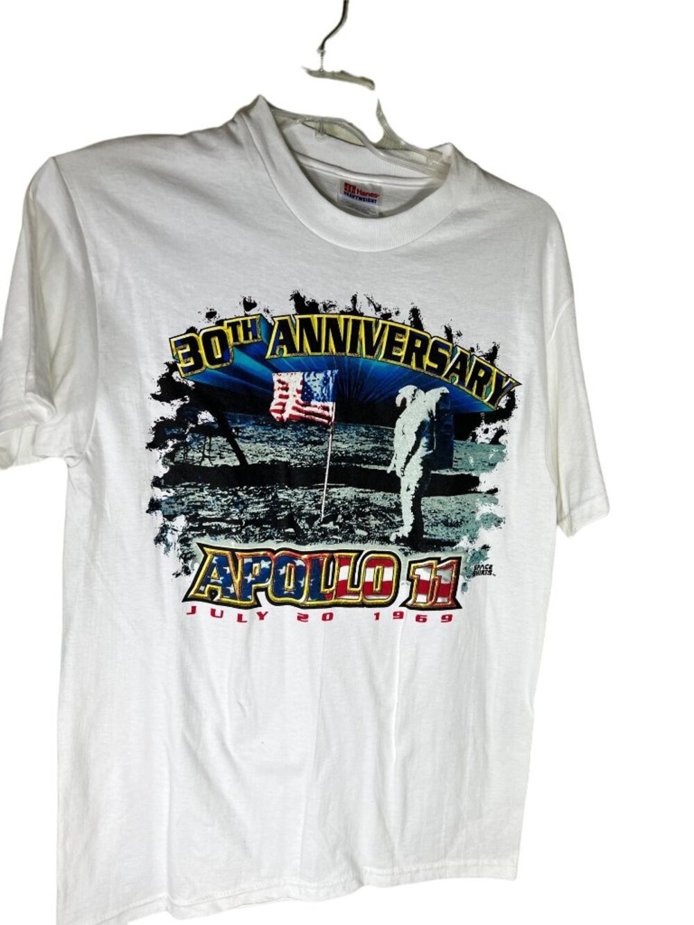 Vintage Apollo 11 T-Shirt Mens Medium 30th Anniversary Moon Landing NASA 1969